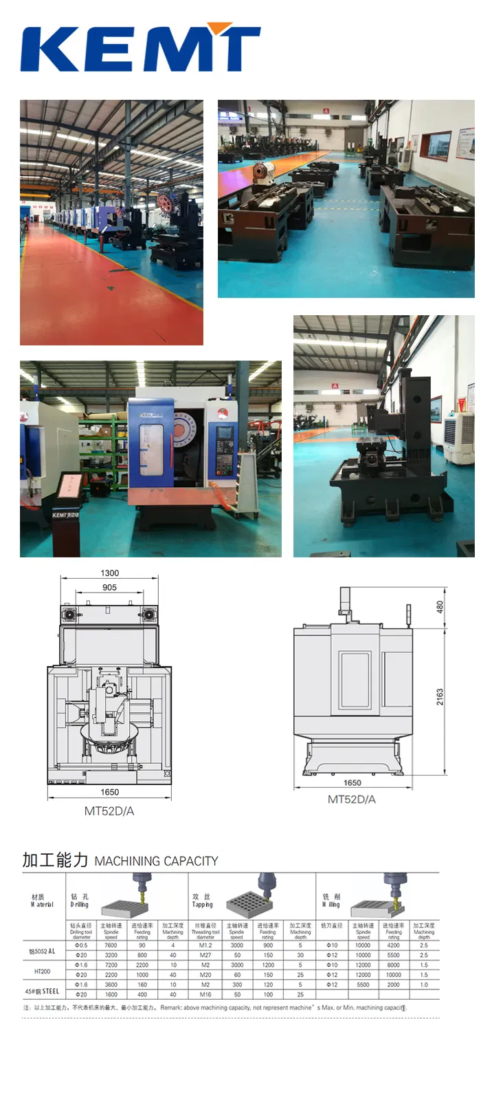 (MT52D-14T) Mistubishi-System CNC High-Efficiency Drilling Vertical Center