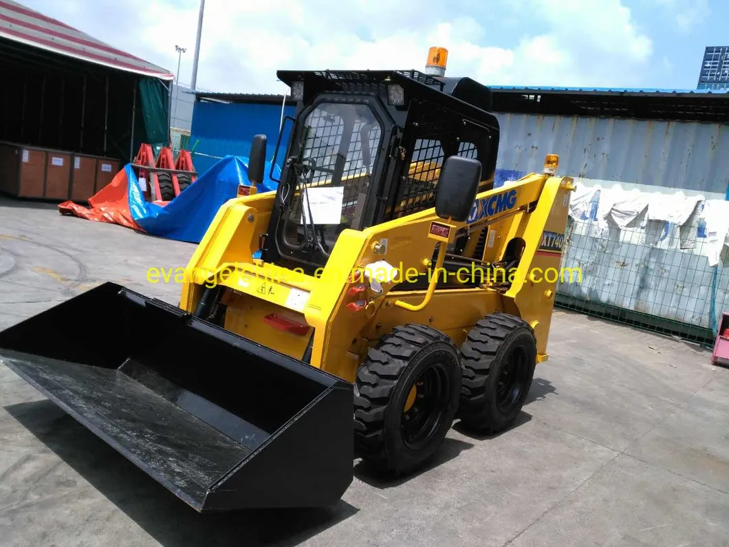 0.45cbm 750kgs Weichai Engine Skid Steer Loader Xt740