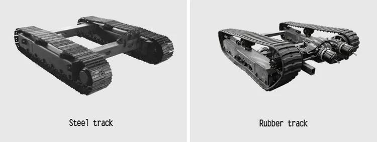 0.5 Ton to 50 Ton Rubber Steel Undercarriage Assembly for Excavator Garden Machine