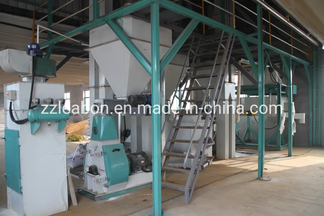 1000-2000kg/H Alfalfa Grains Feed Pellet Production Line for Cow, Horse, Camel