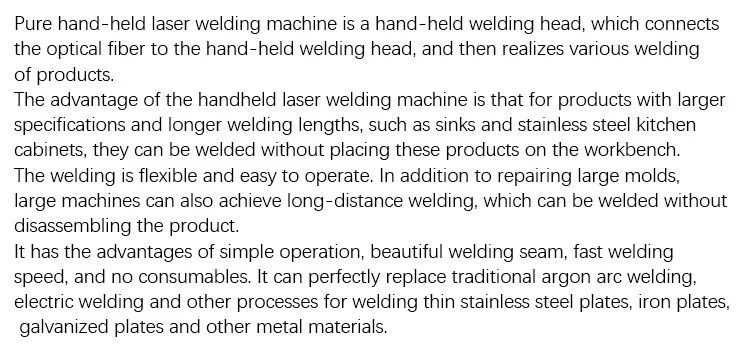 1000W 2000W Fiber Laser Welder Handheld Portable Laser Welding Machine for Stainless Steel Metal Jewelry Aluminum