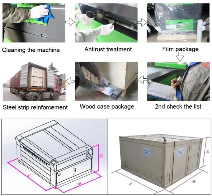 100W 150W CO2 CNC Laser Cutting Engrave Engraver Engraving MDF Plywood Leather Wood Acrylic Engraving Machine CNC Laser CO2