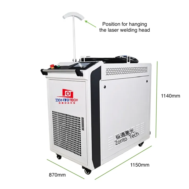 12 Months Warranty Welding Machine 1000W 1500W Laser Welder Stainless Steel Carbon Steel Aluminum CNC Laser Welding Machine with Competitive Price