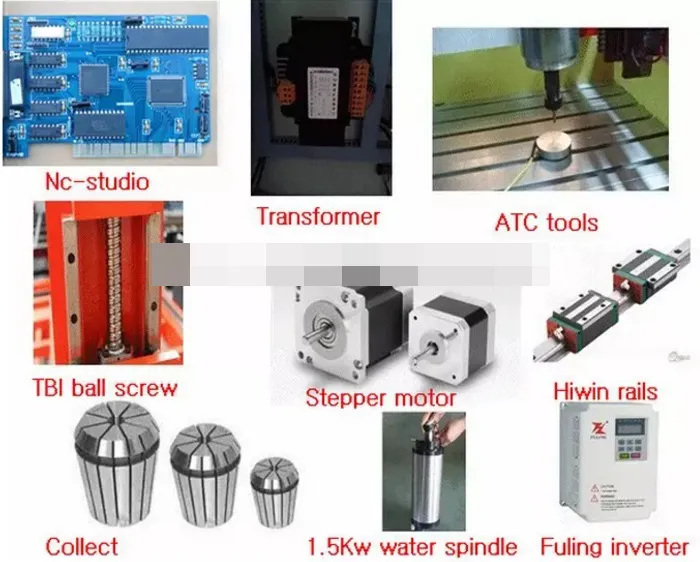 1212 1200*1200mm 4 Axid 3D Woodworking Machine CNC Router