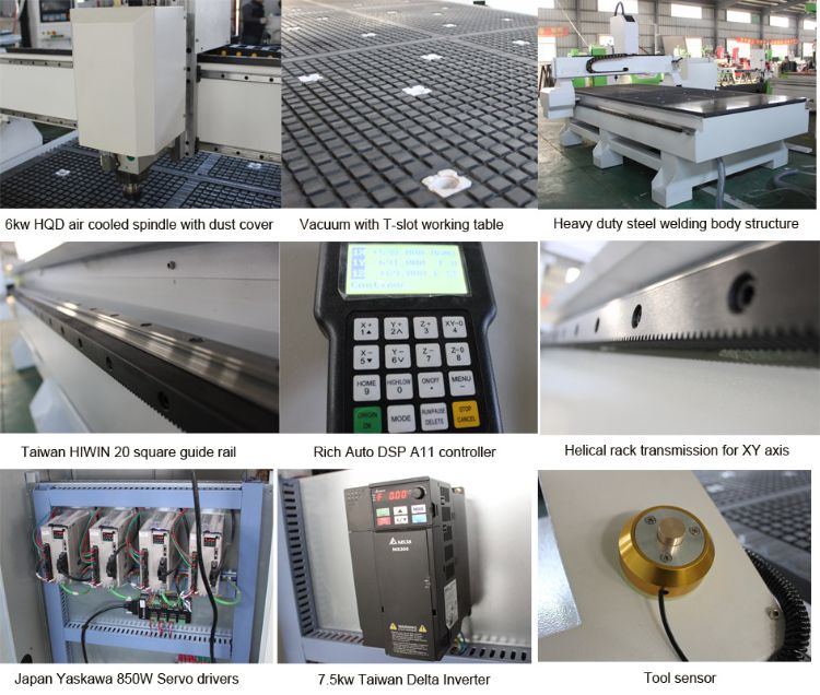 1325 3D Woodworking CNC Router 4 Axis CNC Engraving Milling Machine for Wood with Rotary Axis