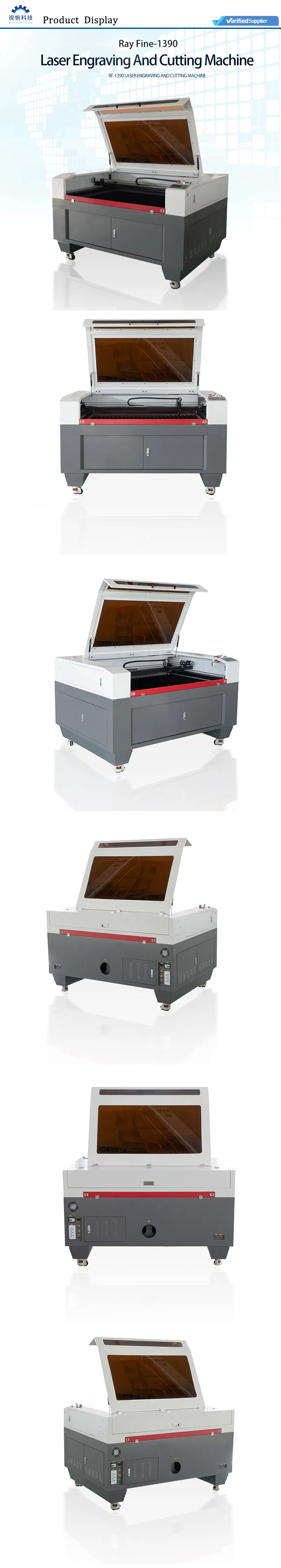 1390 CNC Metal Laser Cutting Engraving Machine Price for Stainless Steel Acrylic Wood and MDF