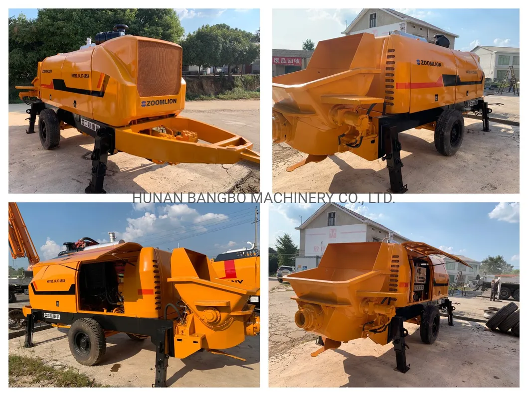 14/8MPa Portable Concrete Trailer Pump Mini Cement Beton Pump Small Used Concrete Pump