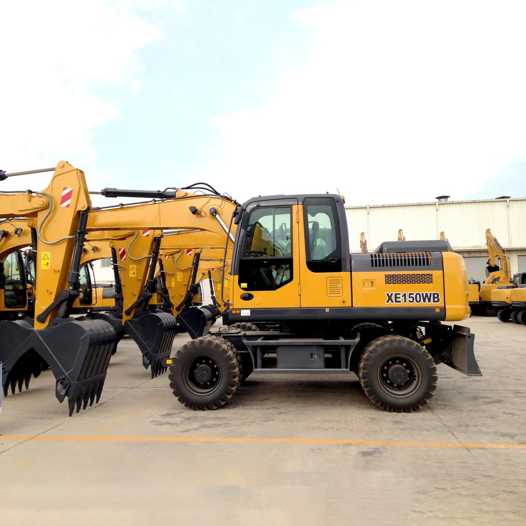 14 Ton Mobile Wheel Excavator Xe150wb with Sturdy Structure