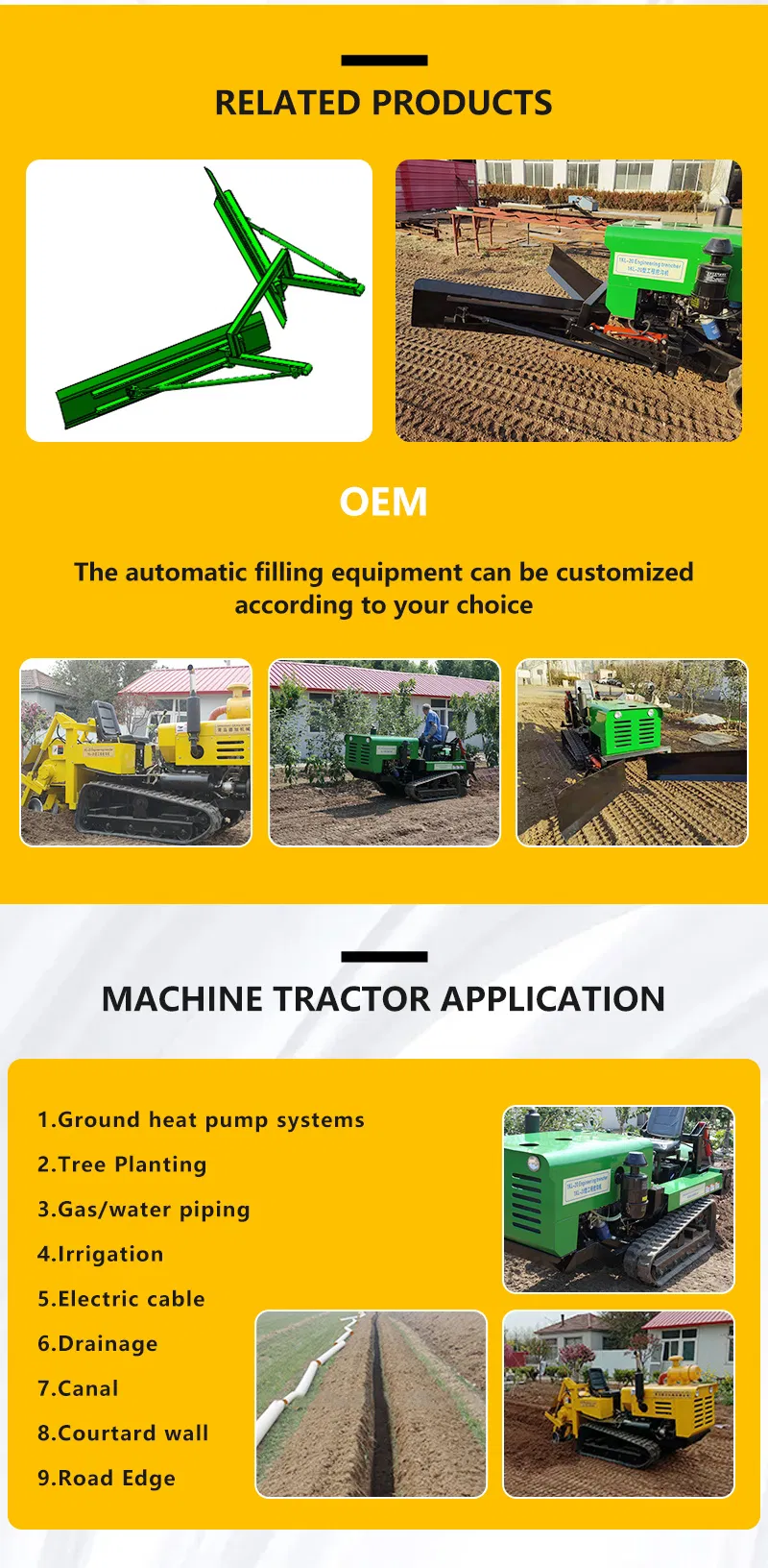 15HP 600mm Small Trencher, Trencher Ditcher, Trencher Machine Digging