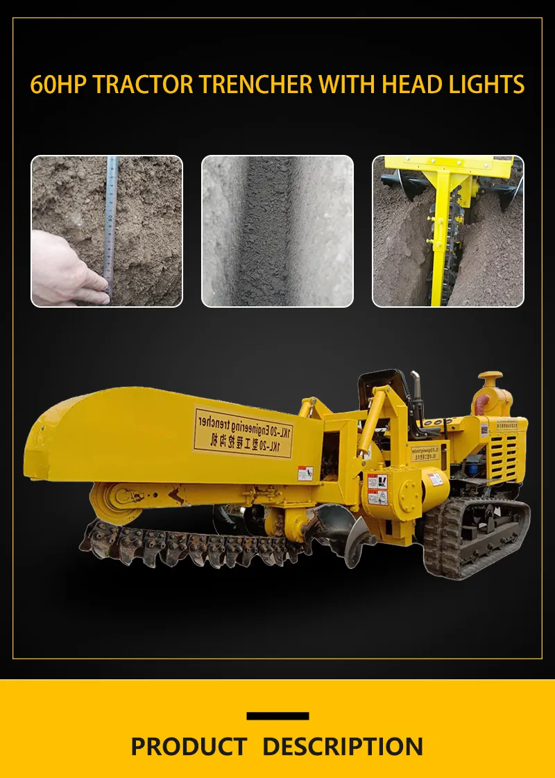 15HP 600mm Small Trencher, Trencher Ditcher, Trencher Machine Digging