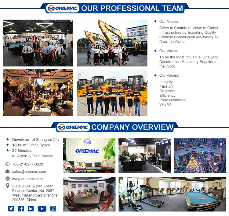 180HP Oriemac Motor Grader for Sale Road Grader Gr180