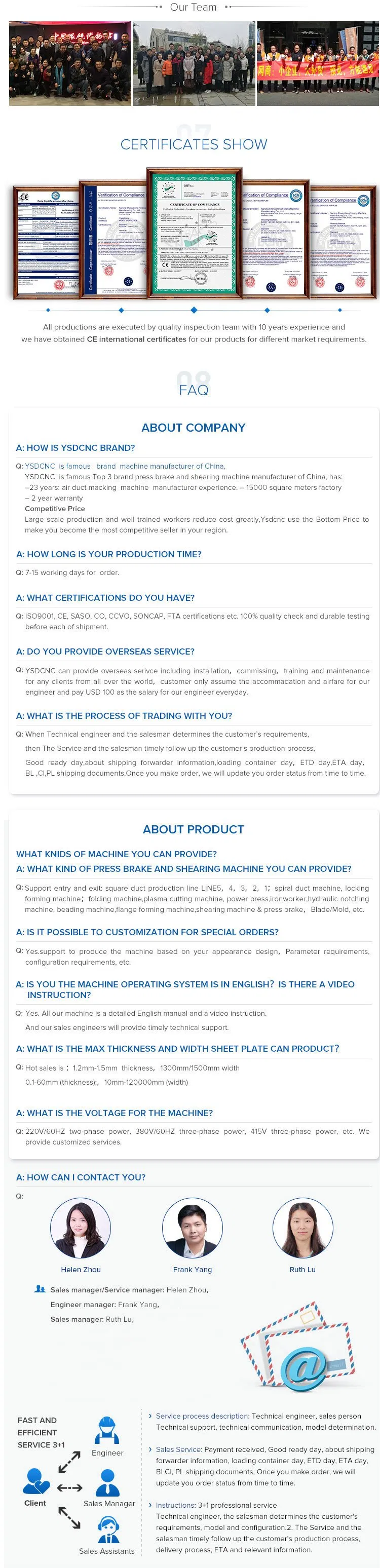 2019 High Quality Auto Sheet Metal Elbow Duct Forming Machine for Sale From Ysdcnc