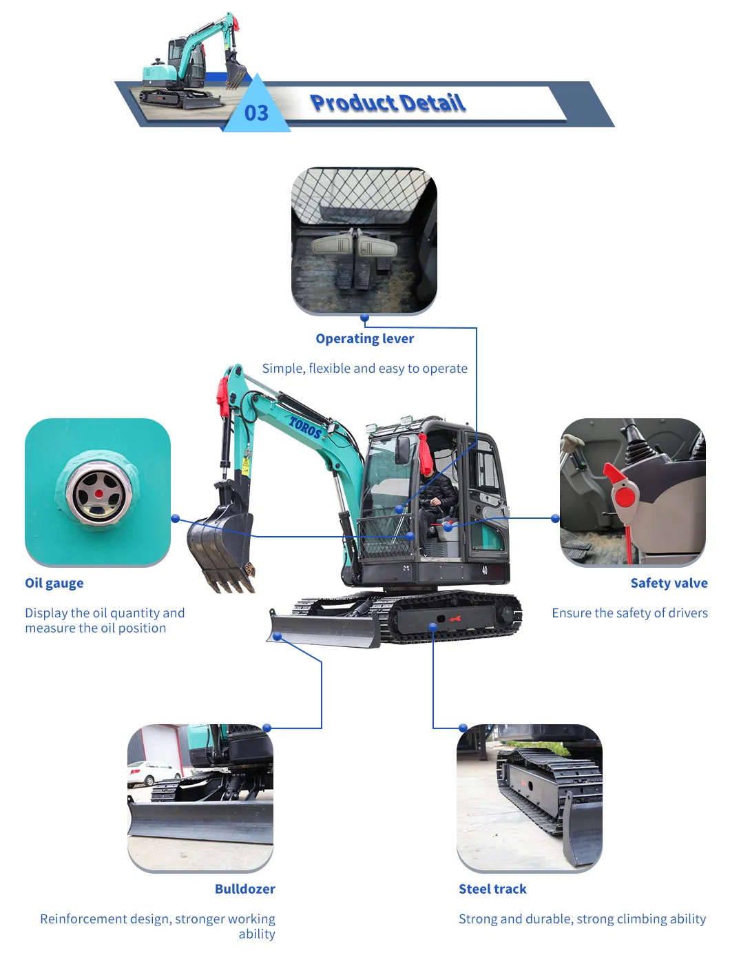 2021 Cheap Price Mini Excavator 4ton for Sale