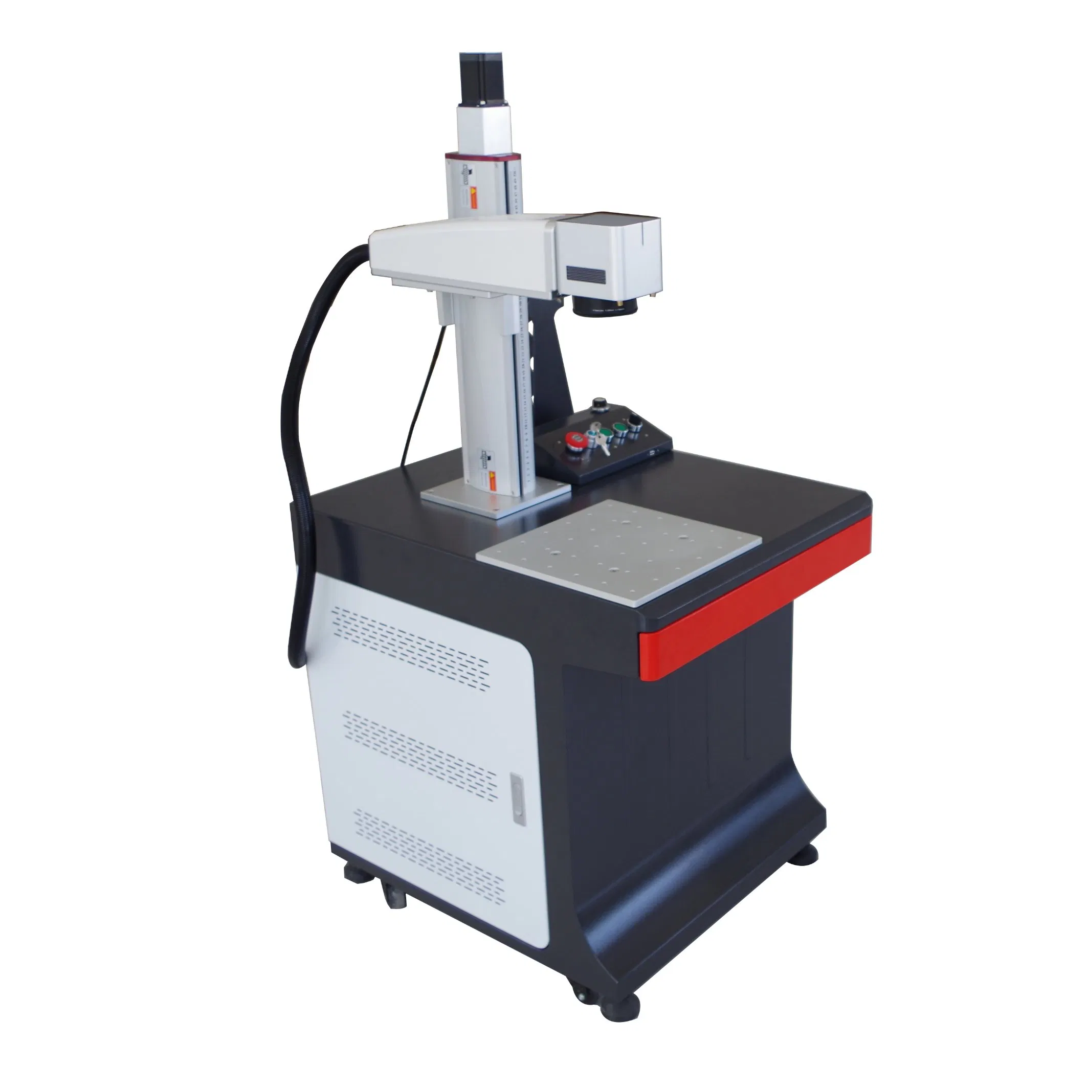 20W Metal Jewelry Plastic Fiber Laser Marking Engraving Machine with Enclosed