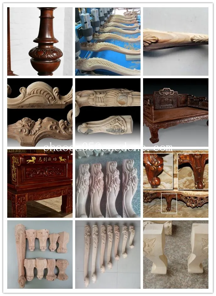 3D Engraving Wood Machines 8 Heads CNC Carver