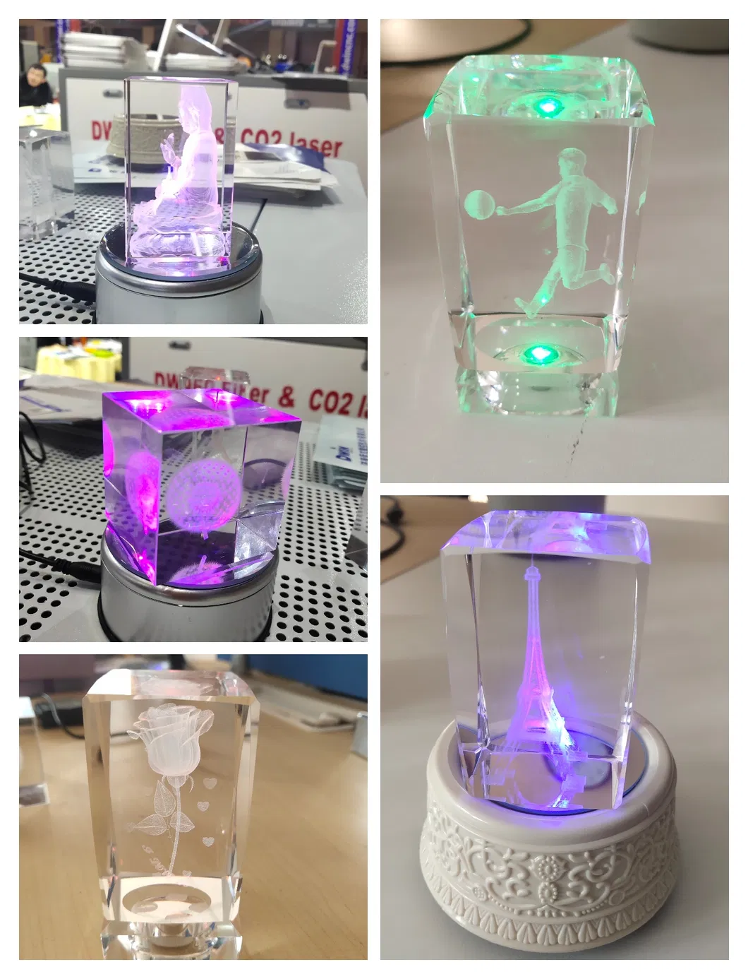 3D Photo Crystal Inner Car Airplane Model Laser Engraving Machine