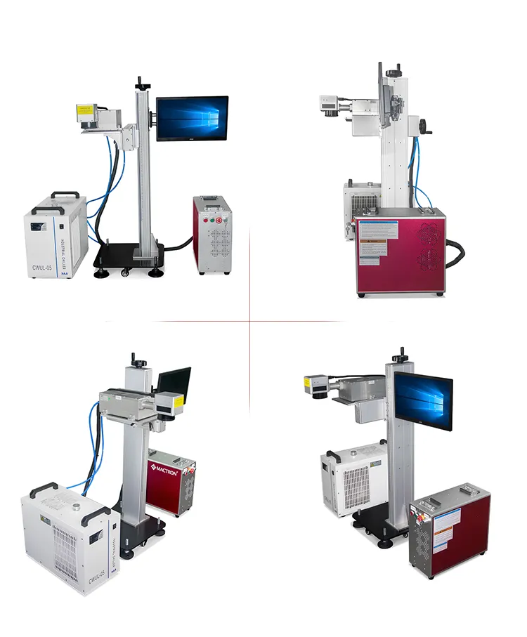 3W Fly UV Laser Marking Machine with Conveyor