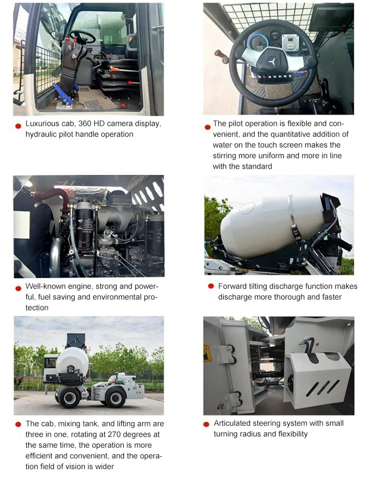 4cbm Output Per Time Diesel Self Loading Concrete Mixer Truck Diesel Concrete Mixer China Cheap Concrete Mixer