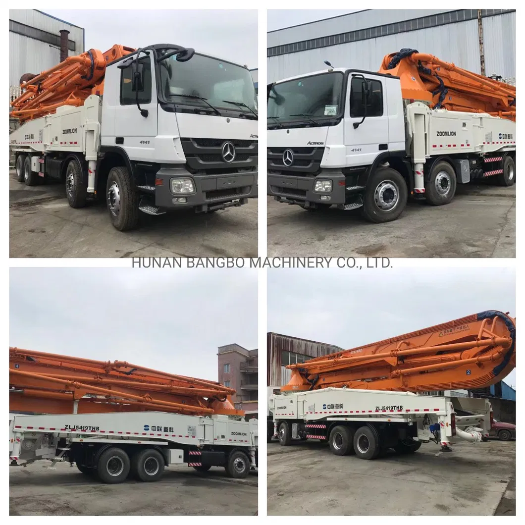 52m Benz Zoomlion Concrete Equipment Concrete Placing Boom Beton Pump Renewed Concrete Pumping Truck