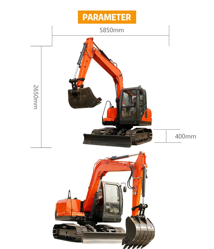 6 Ton Track Excavator with Hammer