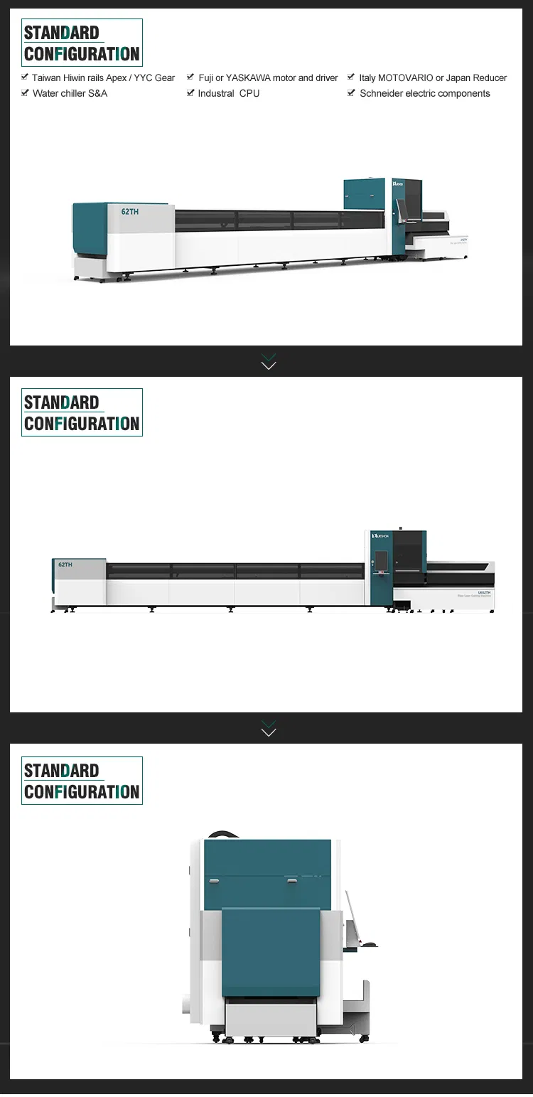 7% Price off Economical Lx62th 1000W Factory Direct Raycus Ipg 1000W Laser Cutting on Tube / Metal Copper Cutter Pipe