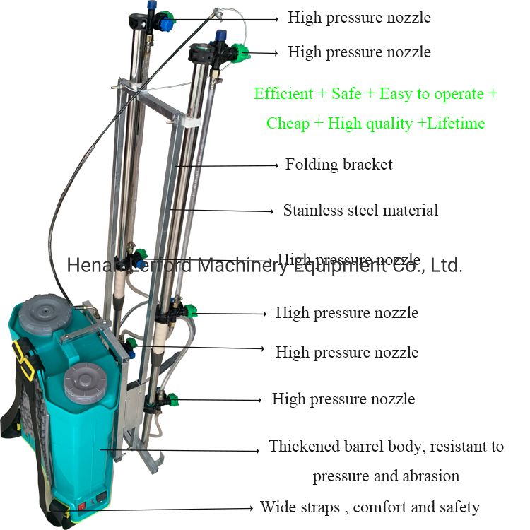 Agricultural Garden Orchard Portable Knapsack Hand Pressure Pump Chemical Sprayer