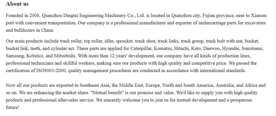 Bulldozer Undercarriage Parts D6c Carrier Roller for Caterpillar
