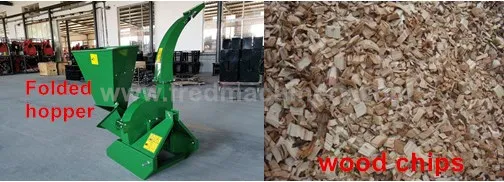 Bx42s Wood Chipper for 18-50HP Tractor with Folded Hopper Machine