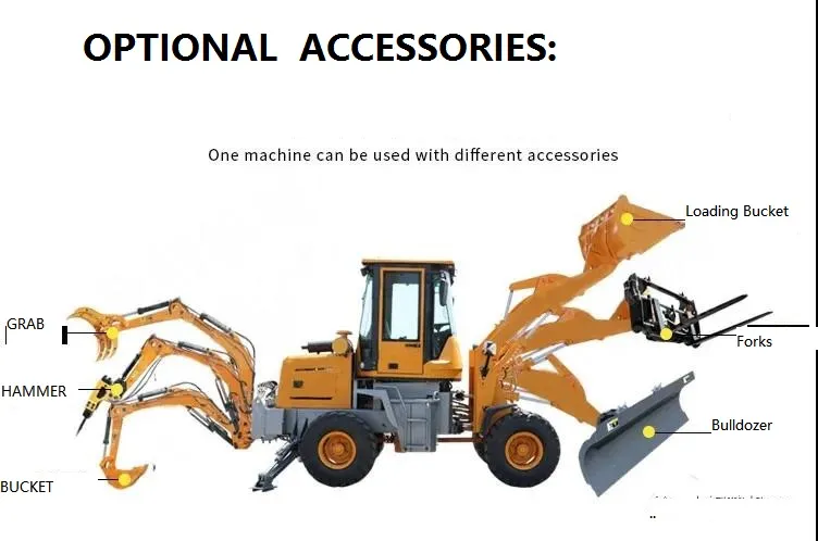 Cheaper Price Jdy 30-35 Backhoe CE Certified 3 Ton Wheel Loader 3X 4 X Model Backhoe Loaders