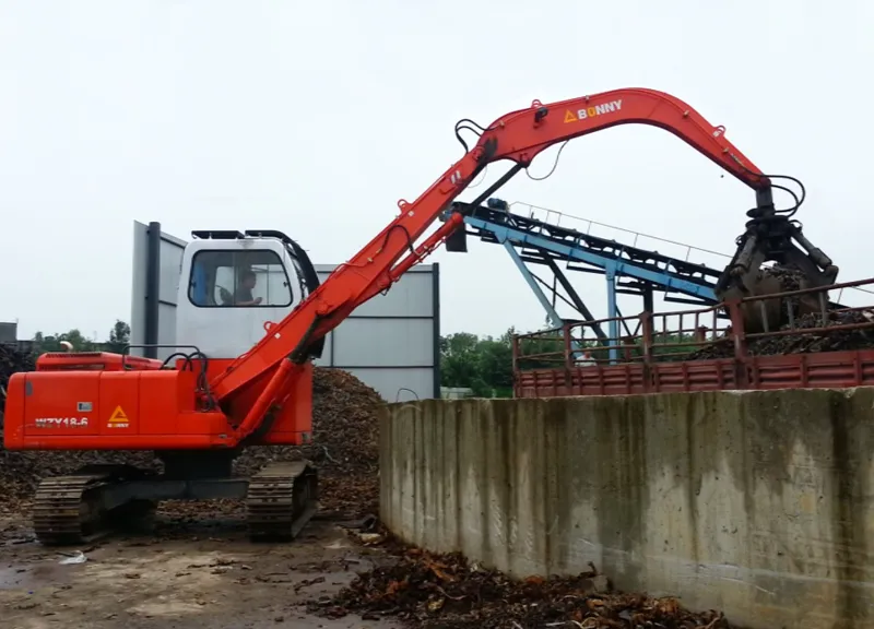 China Bonny Wzy22-8c 22 Ton Hydraulic Material Handler with Orange-Peel Grab