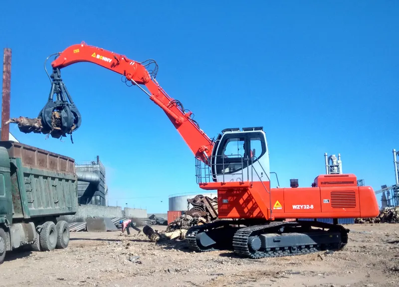 China Bonny Wzy32-8c 32 Ton Crawler Hydraulic Material Handling Equipment with Electromagnetic Chuck