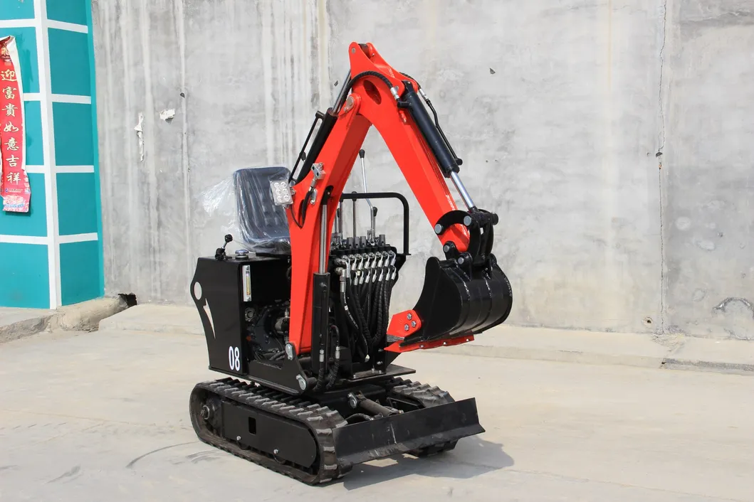 China Manufactured Marine Excavator 0.8t with Rubber Track