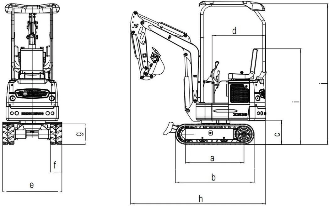 China We12 Small Track Excavator Mini Digger with High-Performance Japanese Engine
