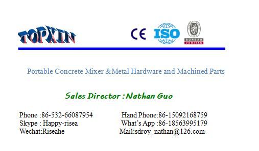Cm400 China Hot Gasoline or Diesel Engine Concrete Cement Mixer