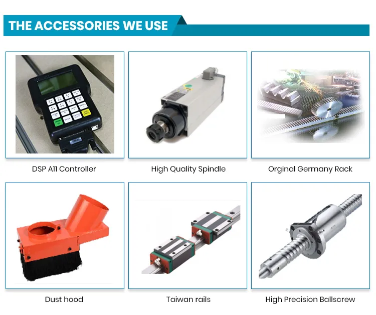 Discount Price 4 Axis CNC Router Machine for Door Cabinet Furniture Making 1325