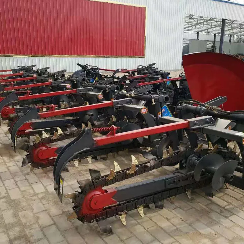 Ditching Depth 2m Chain Trencher Heavy Trenching machine for Wheel Tractor