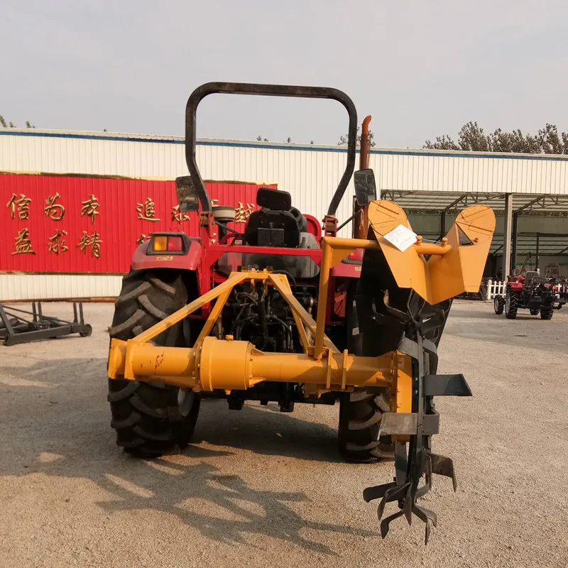 Ditching Depth 2m Chain Trencher Heavy Trenching machine for Wheel Tractor