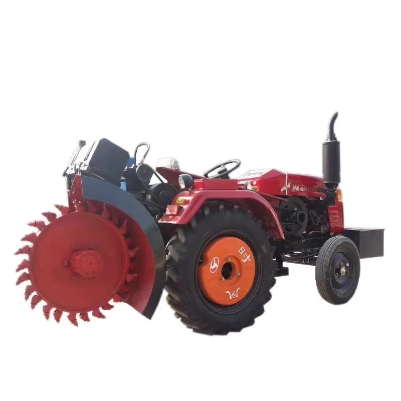 Ditching Depth 2m Chain Trencher Heavy Trenching machine for Wheel Tractor