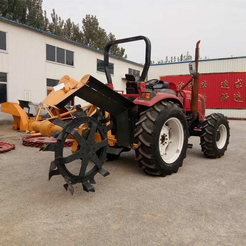 Ditching Depth 2m Chain Trencher Heavy Trenching machine for Wheel Tractor
