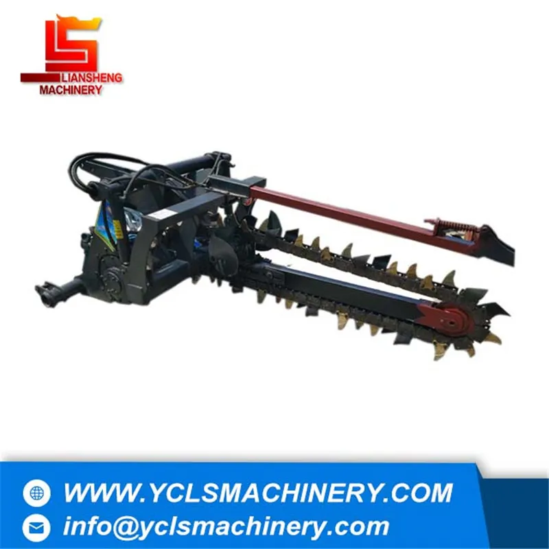 Ditching Depth 2m Chain Trencher Heavy Trenching machine for Wheel Tractor