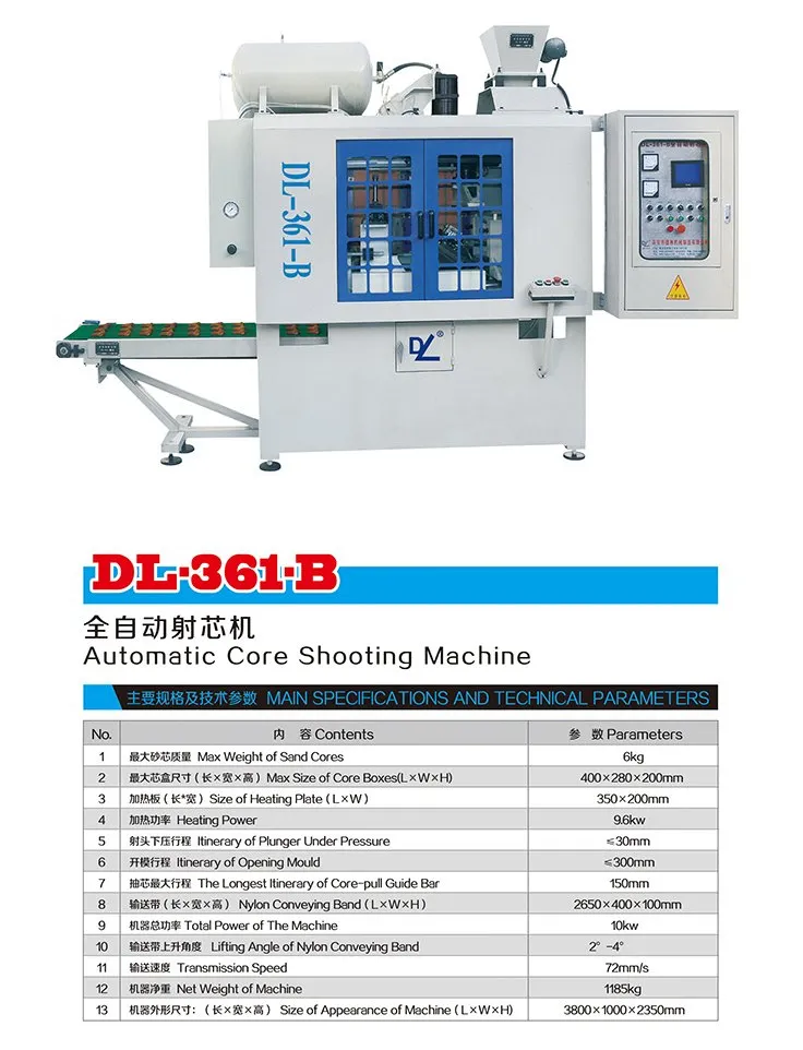 Dl-361-B Automatic Core Shooting Machine