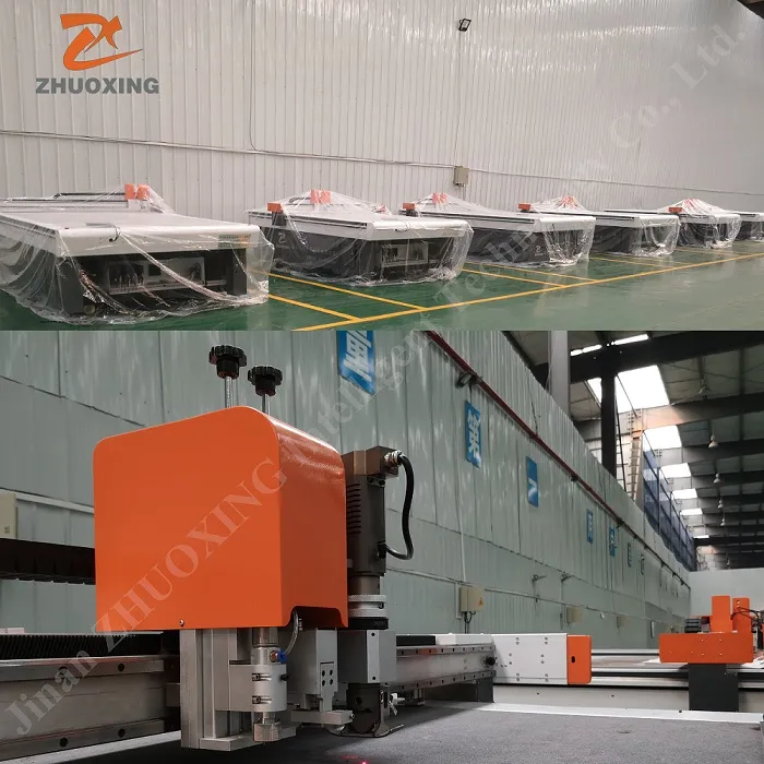 Dual Cutting Heads CNC Digital Fabric Ribs Cutter Machine Textile Cutting Machine in China Jinan Factory Good Price