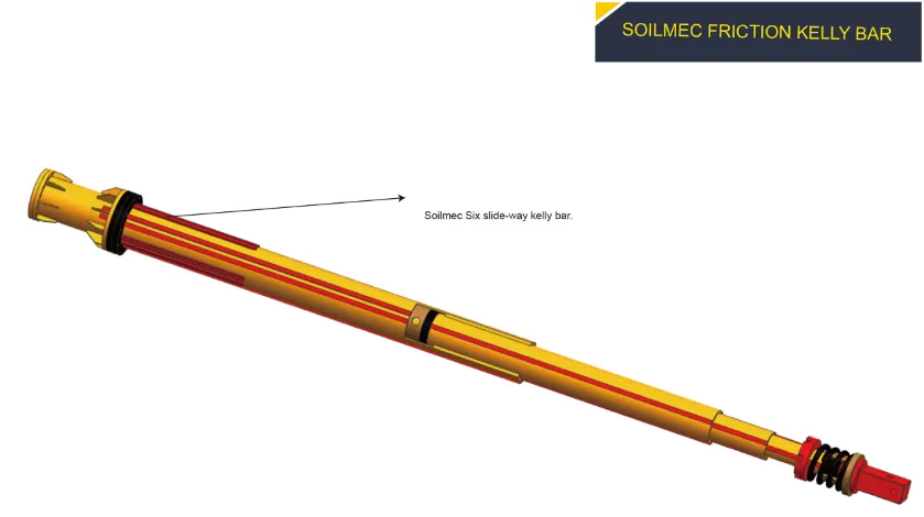Engineering and Construction Machinery Pile Driver Rotary Drilling Rig Parts Friction Kelly Bar