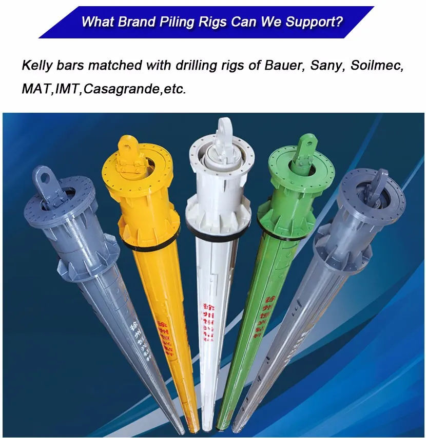 Engineering and Construction Machinery Pile Driver Rotary Drilling Rig Parts Friction Kelly Bar
