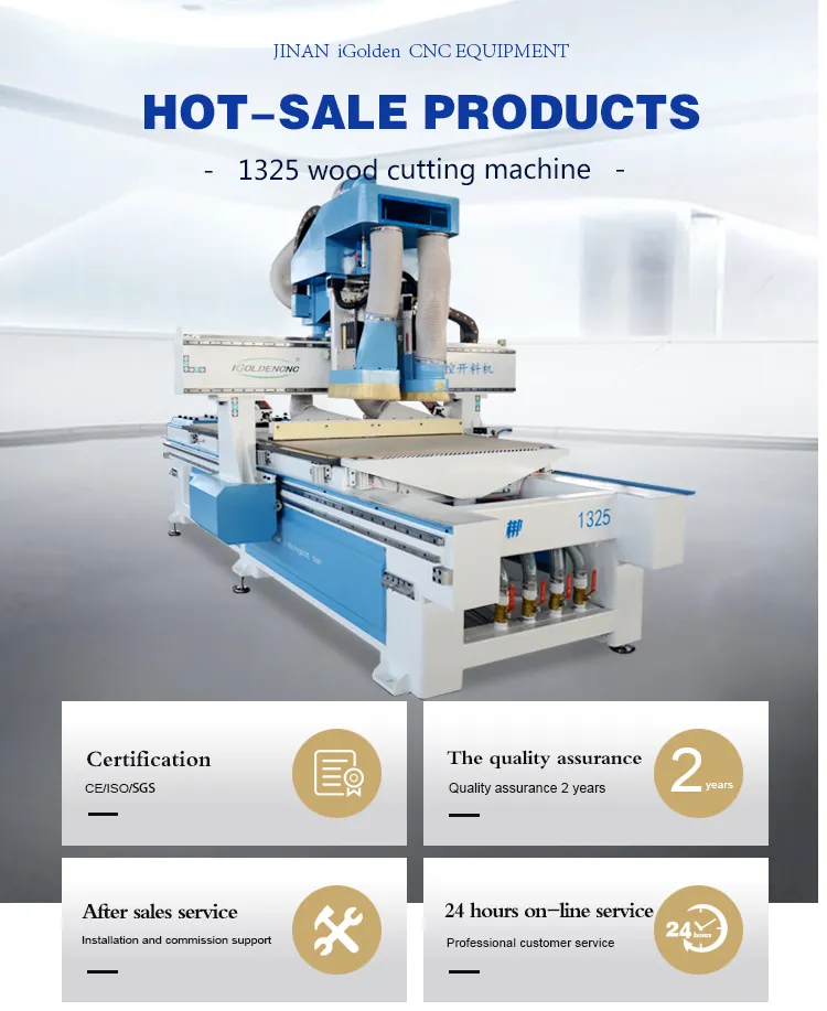 Europe Quality Nesting CNC Atc Router 1325 1530 2130 2030 Woodworking Atc CNC Router Furnitures Milling Nesting CNC Router with Auto Loader and Unloader Device