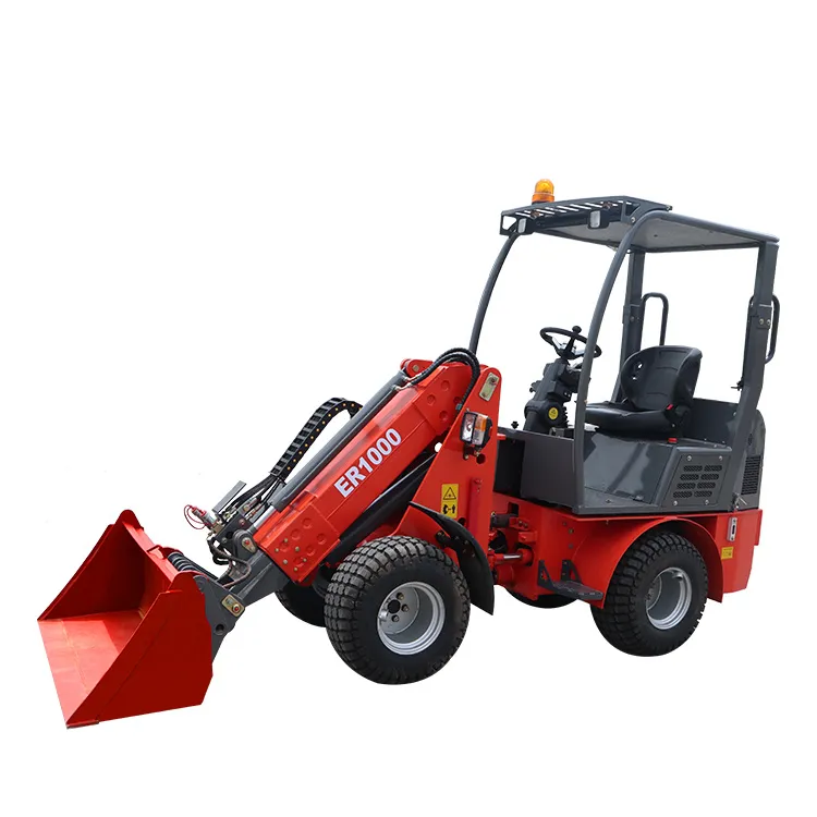 Everun Er1000 1ton CE Hydraulic Tier4 Engine Mini Loader Wheel Loader