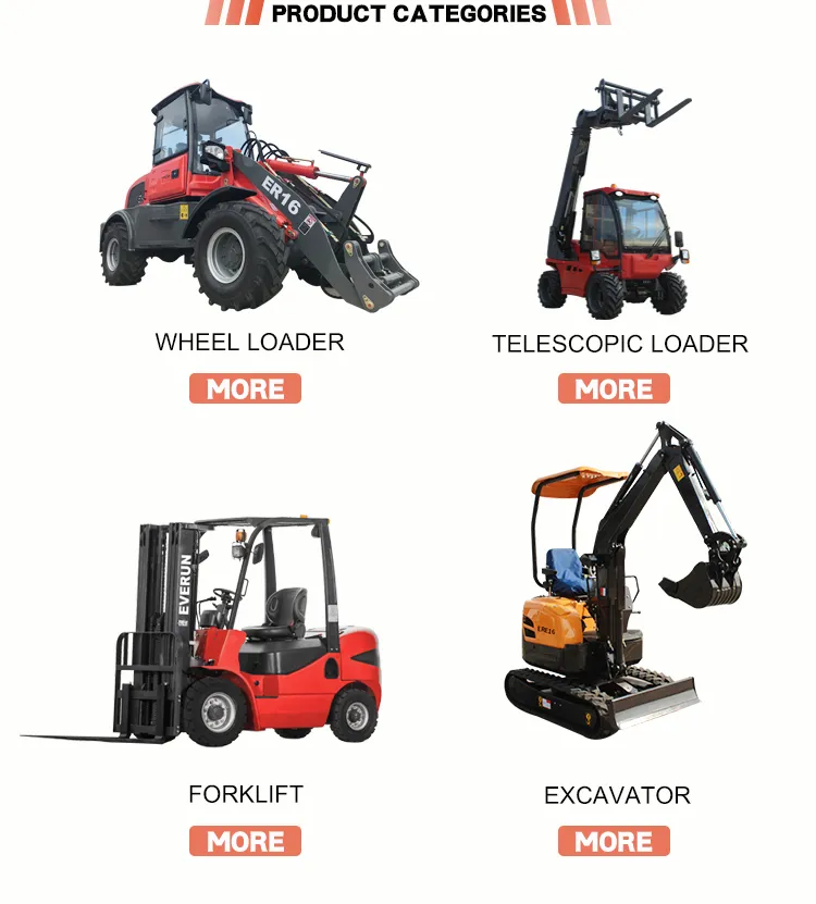 Everun Er416t 4WD 1600kg Compact Wheel Loader with New Cabin