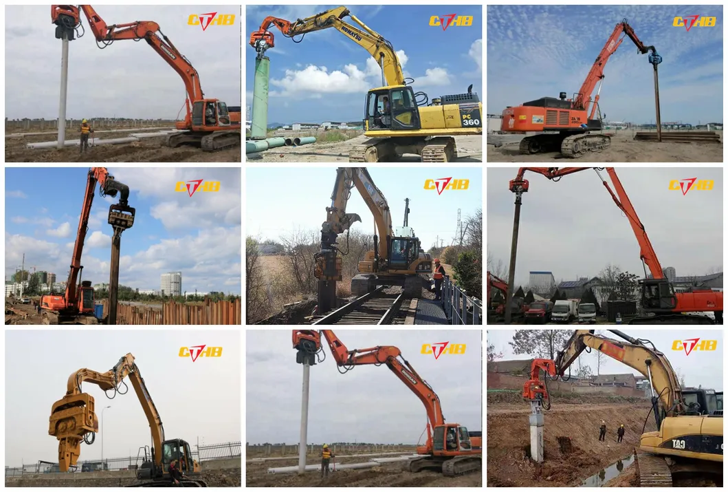 Excavator Mounted Vibro Hammer for Concrete Pile