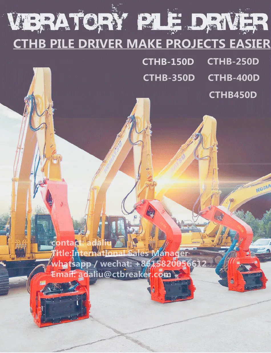 Excavator Mounted Vibro Hammer for Concrete Pile