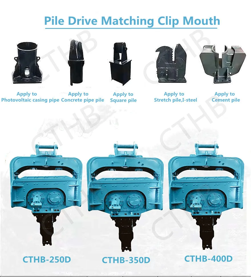 Excavator Mounted Vibro Hammer for Concrete Pile